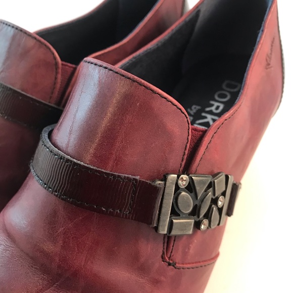 Beautiful Dorking Tirana Slip on Shoe. Size 37 Burgandy - Picture 7 of 11